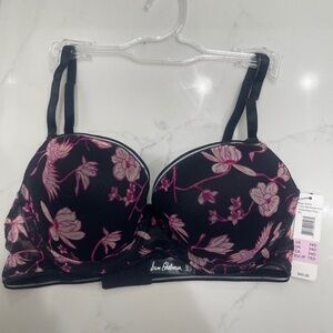Sam Edelman Wildflower Printed Mesh TShirt Bra 34D NWT